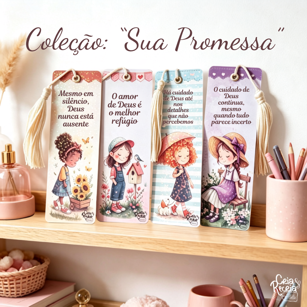 Kit Marca Páginas - Coleção "Sua Promessa"